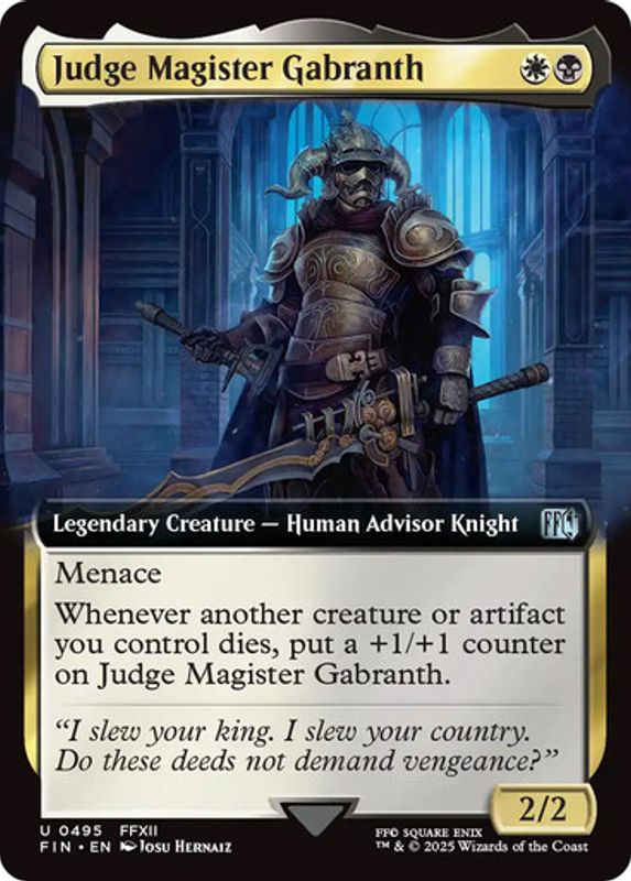 Judge Magister Gabranth (Extended Art) (Foil)